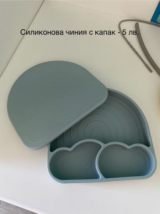 Лот купички, чинийки, чаши, шишета, лъжички, залагалки и др.