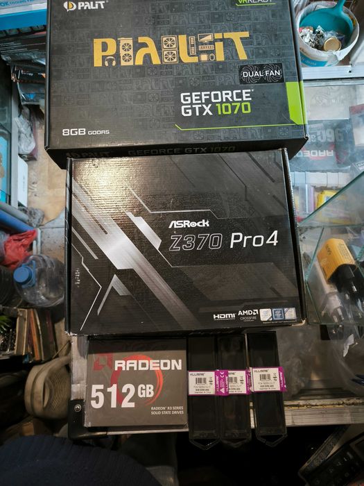 Intel core i5-8500, GTX-1070, ОЗУ 24Gb ( системный блок)