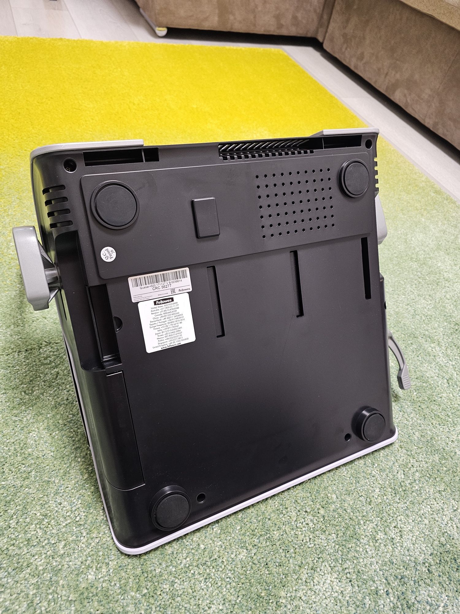 Aparat de indosariat inele plastic FELLOWES Quasar +500