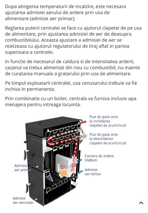 Centrala termica pe lemne VIADRUS 35 kw