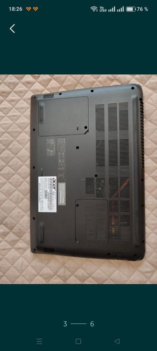 Laptop Gaming /Acer Aspire / AMD Ryzen 5 / RAM 12 GB / ssd 120 GB  /