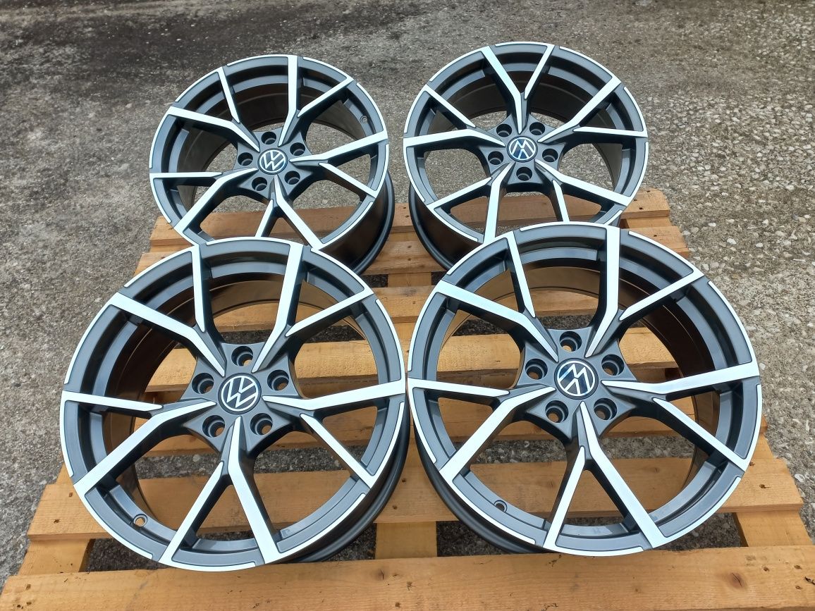 17.Vw Golf Gti R Passat Jetta 7.5j et40 Estroil Black Polis Чисто Нови