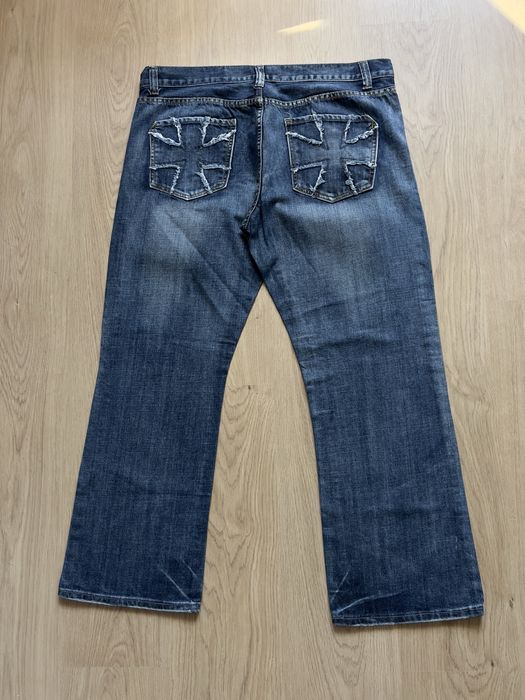 Blugi stil evisu baggy y2k