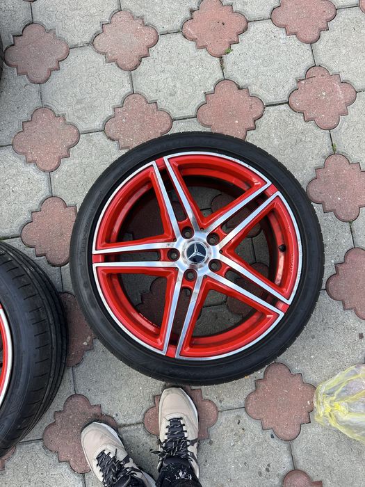 Jante R18 5x112 cu anvelope ca noi Mercedes Audi VW Skoda