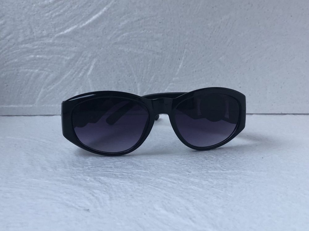 Versace Дамски слънчеви очила котка черни елипса VE 9918