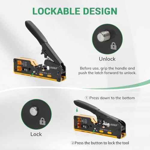 Нов Ethernet кримпващ инструмент с тестер кабели и аксесоари за ремонт