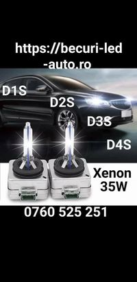 Două Becuri Xenon/Bixenon D1S,D2S,D2R,D3S,D4S Calitatea Premium