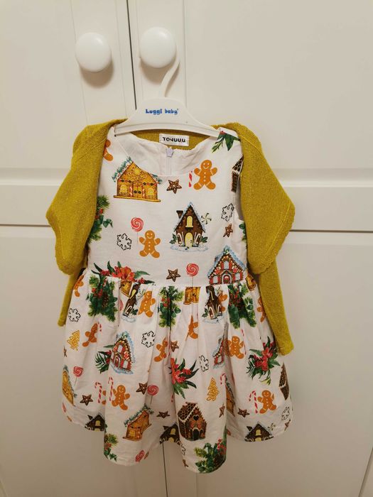 Коледна рокличка Точици