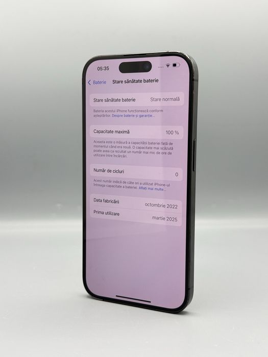 iPhone 15 Pro, 256 GB, Baterie 100% , Black Titanium, Plata in rate
