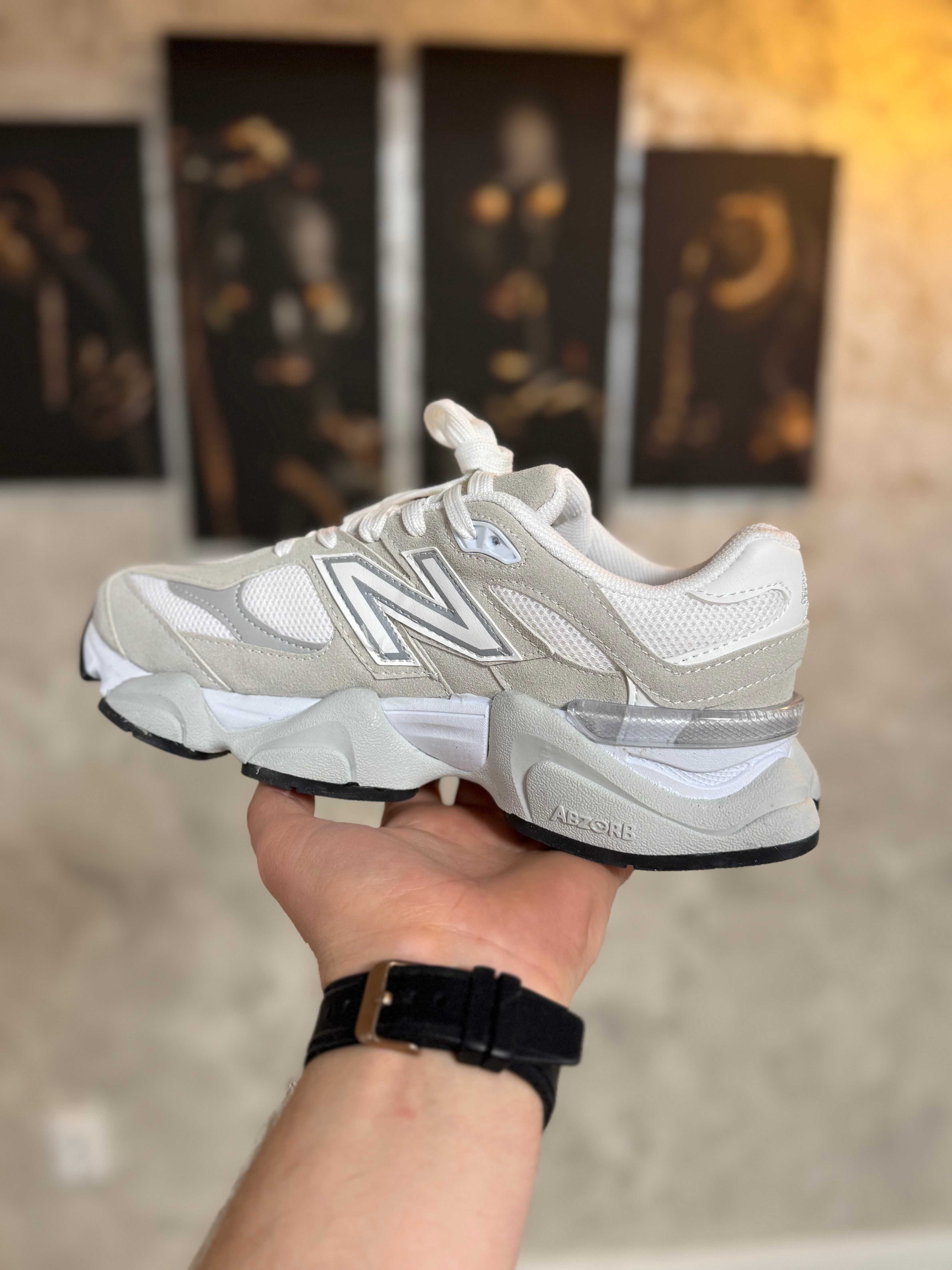 Adidasi Barbati New Balance 9060 White & Gri!
