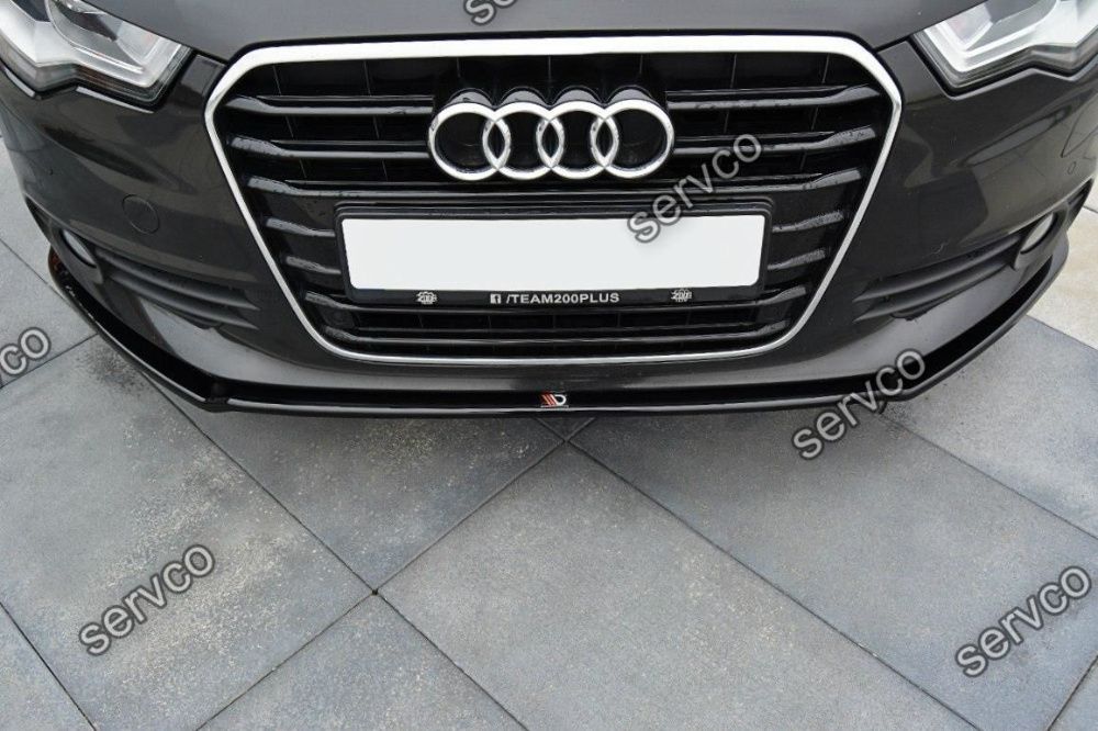 Prelungire splitter bara fata Audi A6 C7 4G 2011-2014 v1 Maxton Design