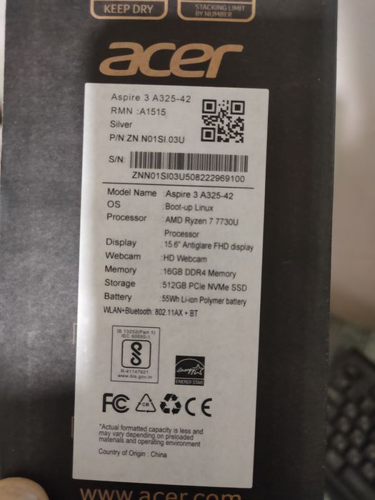 Acer Aspire 3 A325-42 | R7-7730U