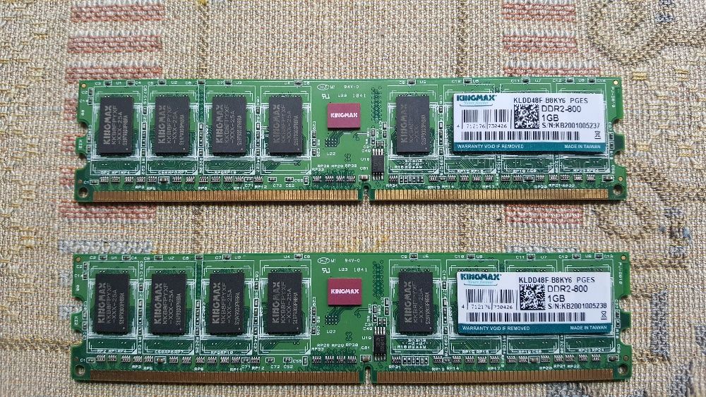Memorie RAM Kingmax DDR2-800 1GB 30RON/bucata sau 50RON 2 bucati