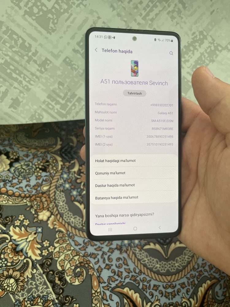 Samdung Galaxy A51