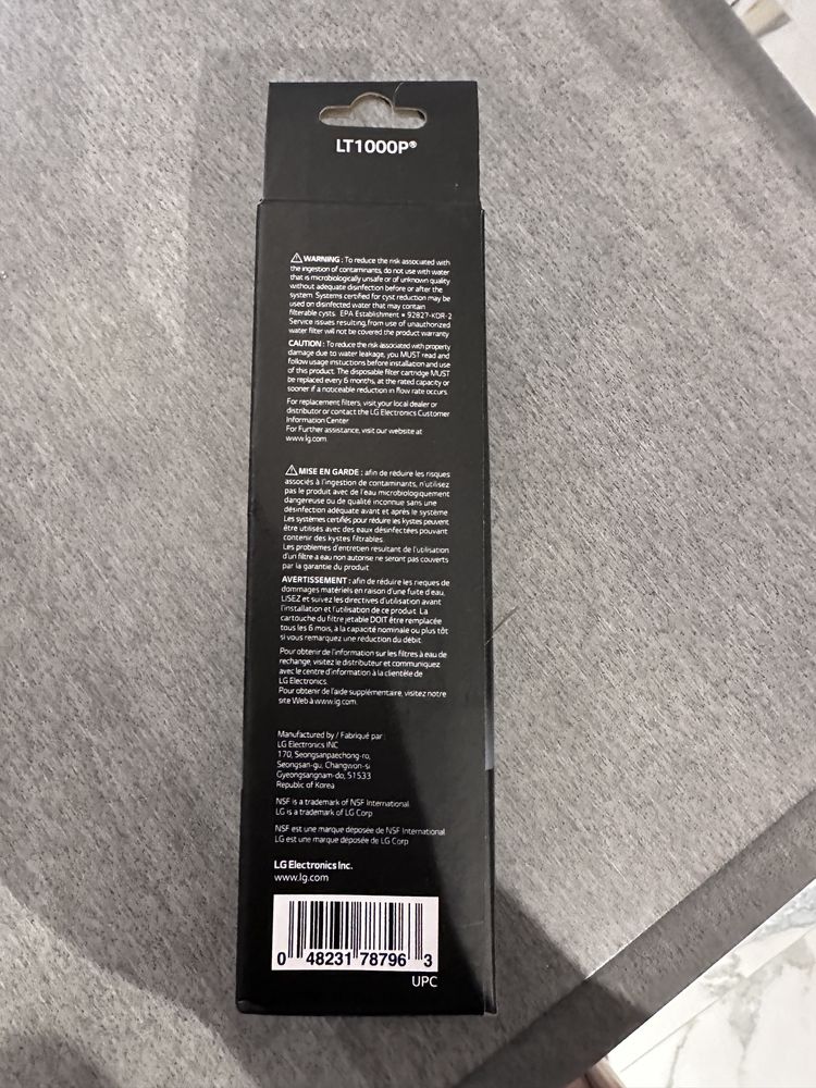 Воден филтър за хладилник LG LT 1000P