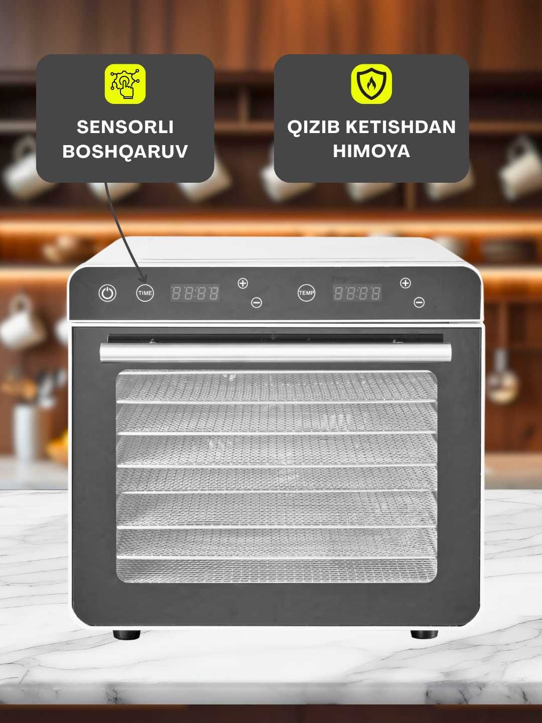 Сушилка для овощей и фруктов Uskunalar.uz US-8 / Дегидратор