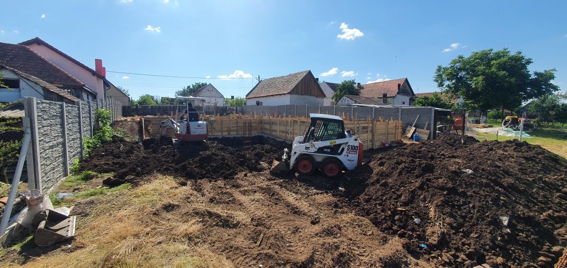 Miniexcavator bobcat miniincarcator Transport sapaturi Nivelar