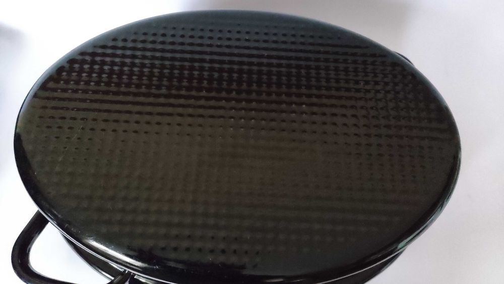 Масивна немска емайлирана тава с капак  2 в 1