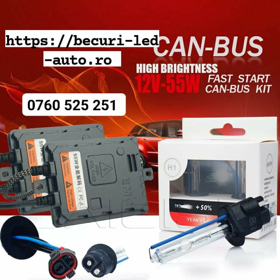 Kit XenonH1,H7,H11,55Watti/20000Lumeni/PRO Can-bus (Calitatea Premium)