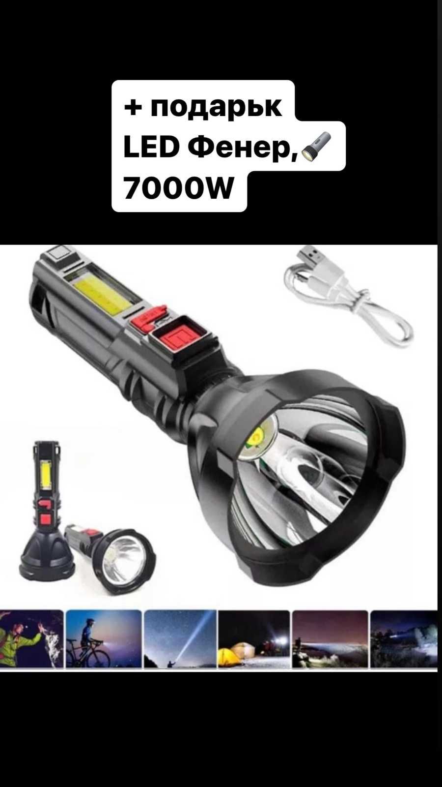 НЕМСКИ Ключ за маслен филтър RockForce 1/2" 3/8" 60-115 мм+ ЛЕД ФЕНЕР