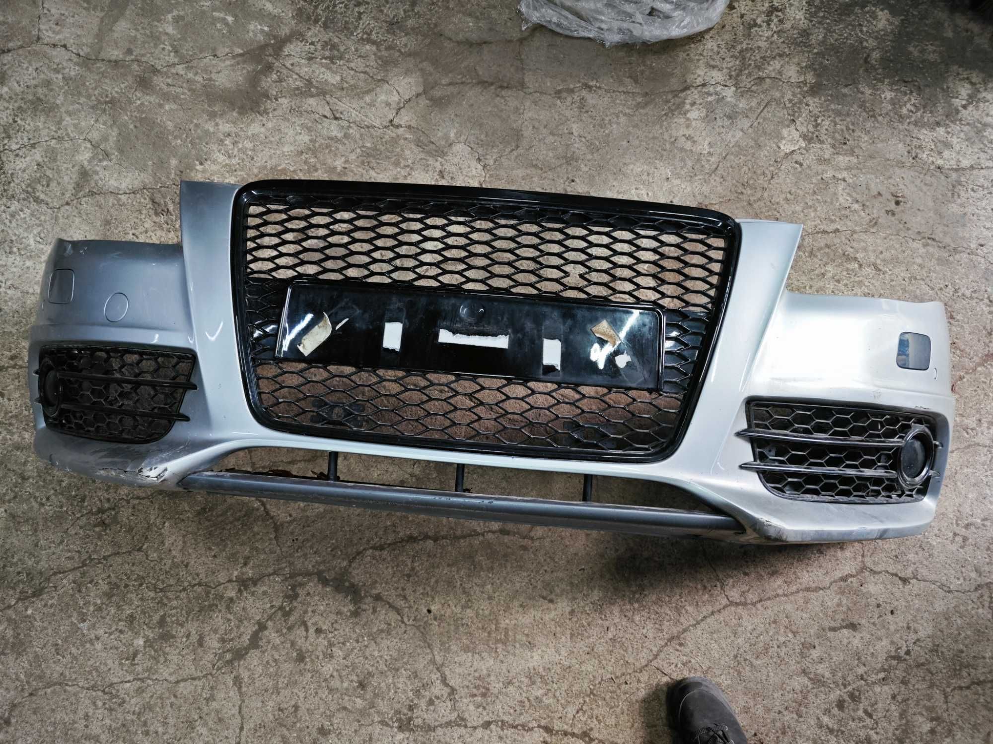 Оборудвана предна броня Audi A4 B8 8K S-line RS ршетка отвори за партр