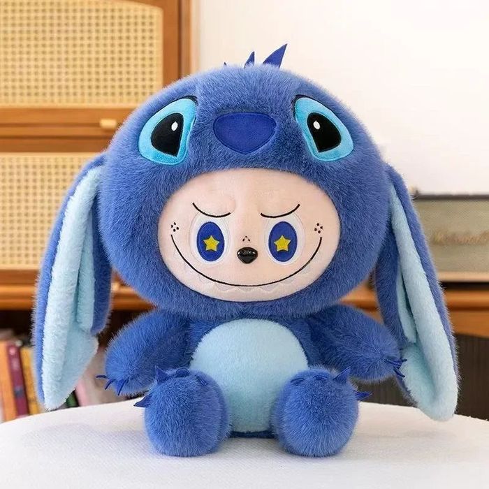 Плюшена играчка Мече Стич Лабубу 30см Stitch Labubu