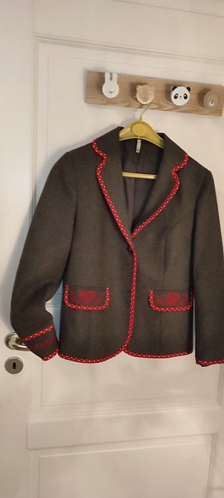 Gecuta Sacou negru cu inserții albe, CreationL, pe talie