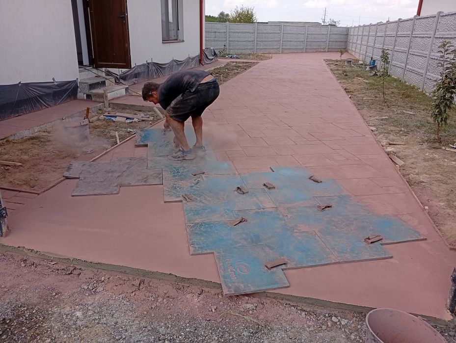 Beton amprentat Râmnicu Vâlcea, București, Teleorman,Olt , Dolj Gorj.