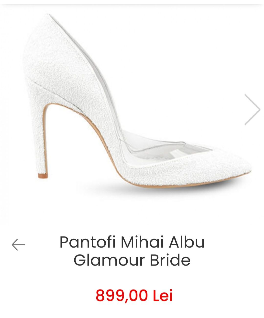 Pantofi M Albu 37,5