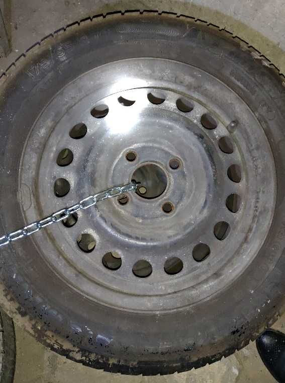Jante otel GM 5½J R14 H2 4x100 ET49 cu anvelope 175/65 R14 82T
