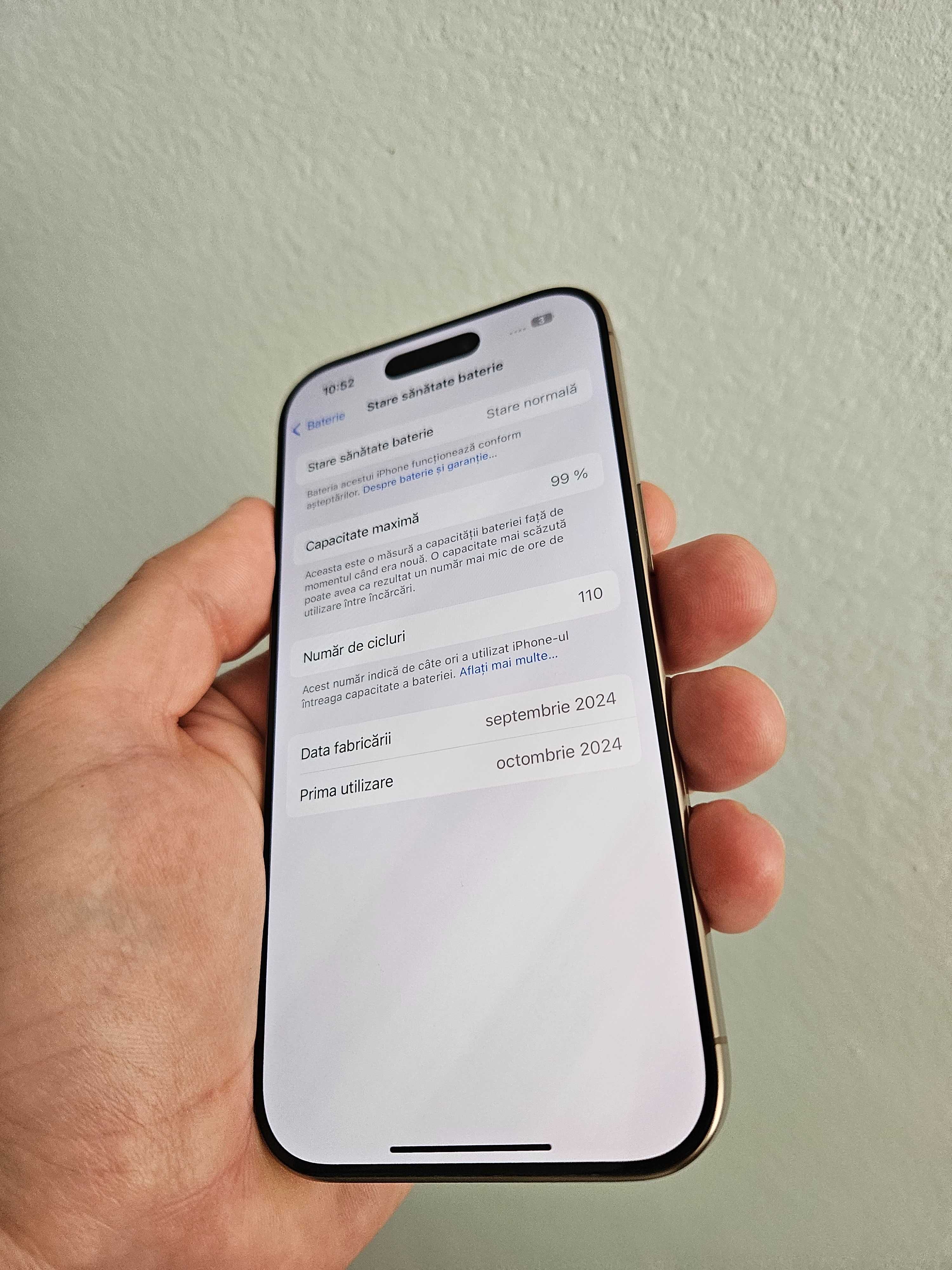 IPhone 16 pro, 256gb, neverlock, Garantie.
