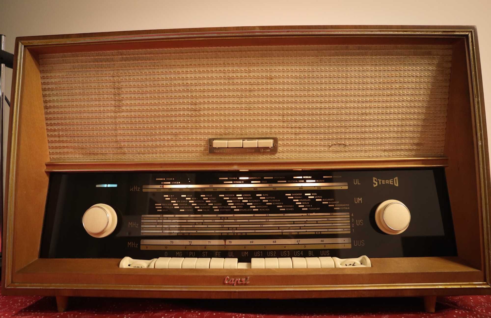 Radio antic/lampi Capri, Stassfurt, Hornyphone, Wega, Grundig