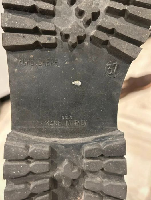 Pantofi maro din piele cu broderie, marimea 36