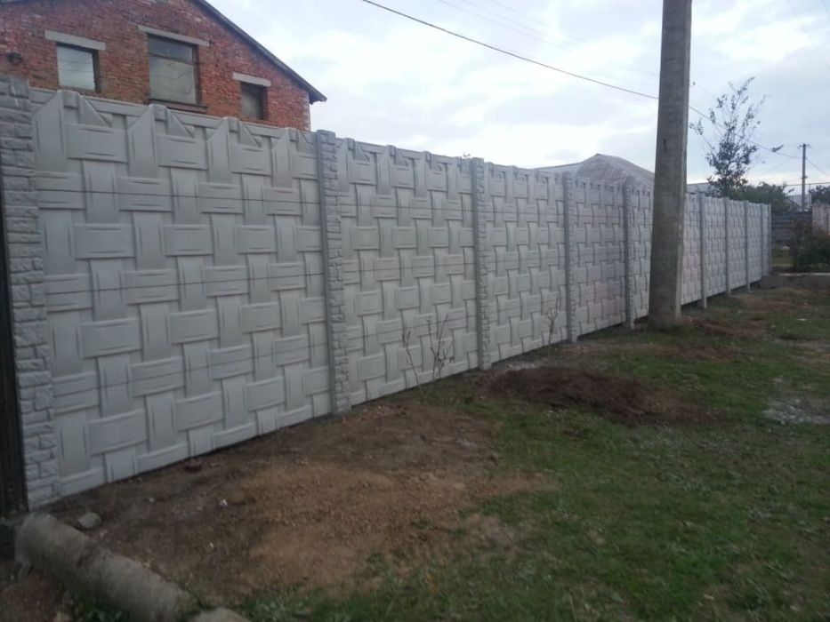 Gard din beton armat cu FATA DUBLA/placi prefabricate Calarasi