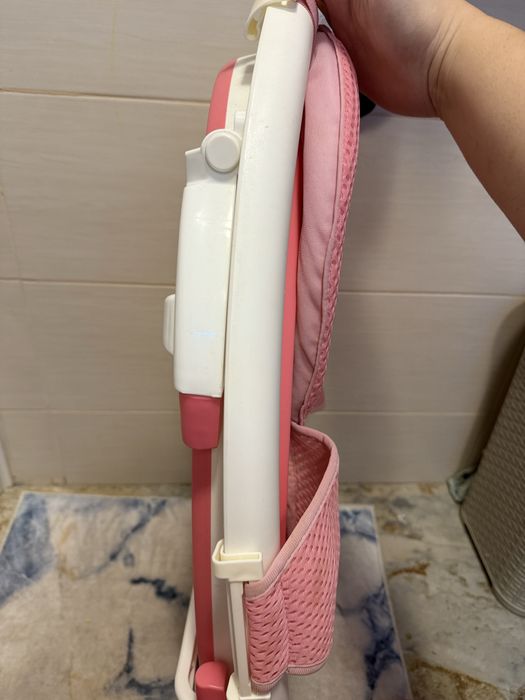 Cădiță pliabilă U-Grow UFB114-P cu reductor detașabil – Roz