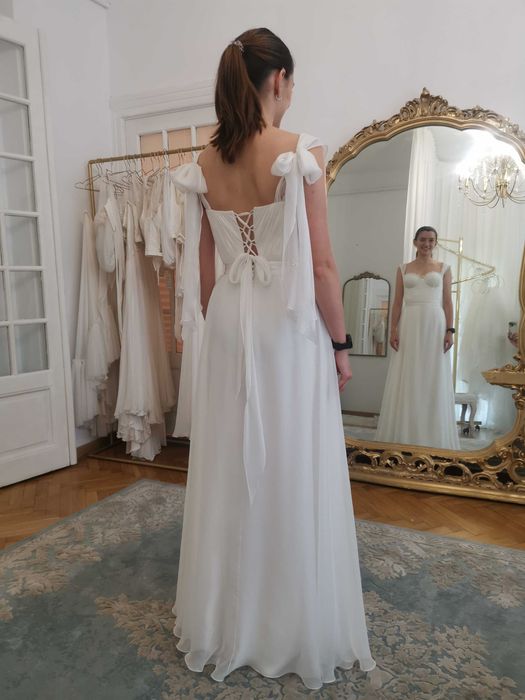 Rochie mireasa, de matase - Atelier Reverie, S-M