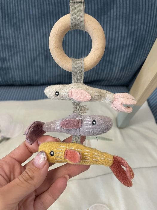 Дървена активна гимнастика и меко килимче Little Dutch