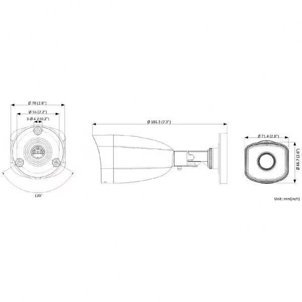 Camera Supraveghere IP HILOOK B121H POE compatibila NVR Hikvision noua