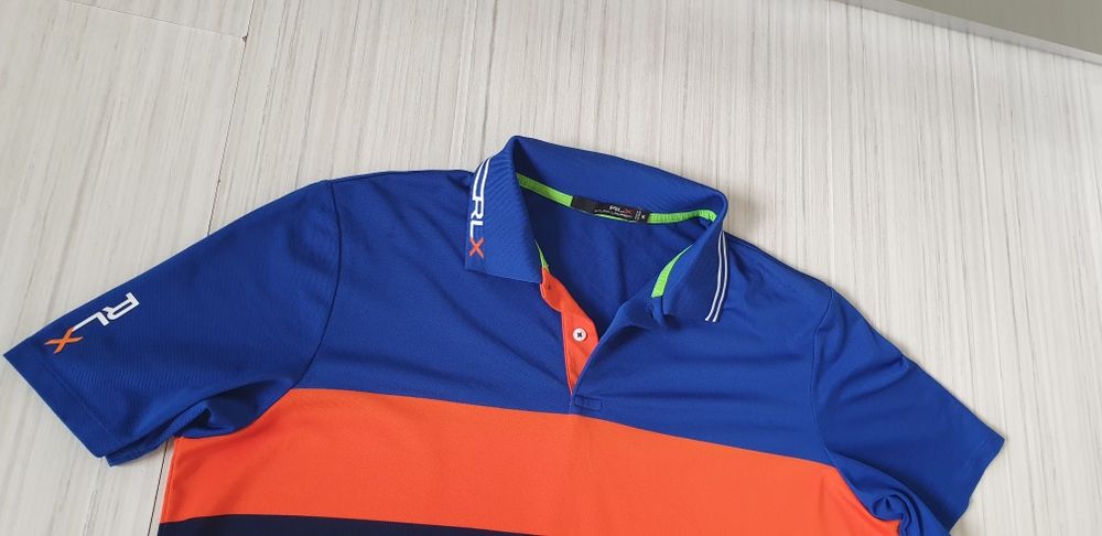 Ralph Lauren RLX Colorblock Performance / XL ОРИГИНАЛ! Мъжка Тениска!