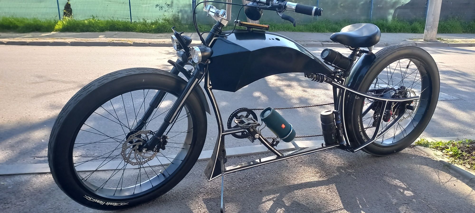 bicicletă electrică chopper Indian bike custom cruiser