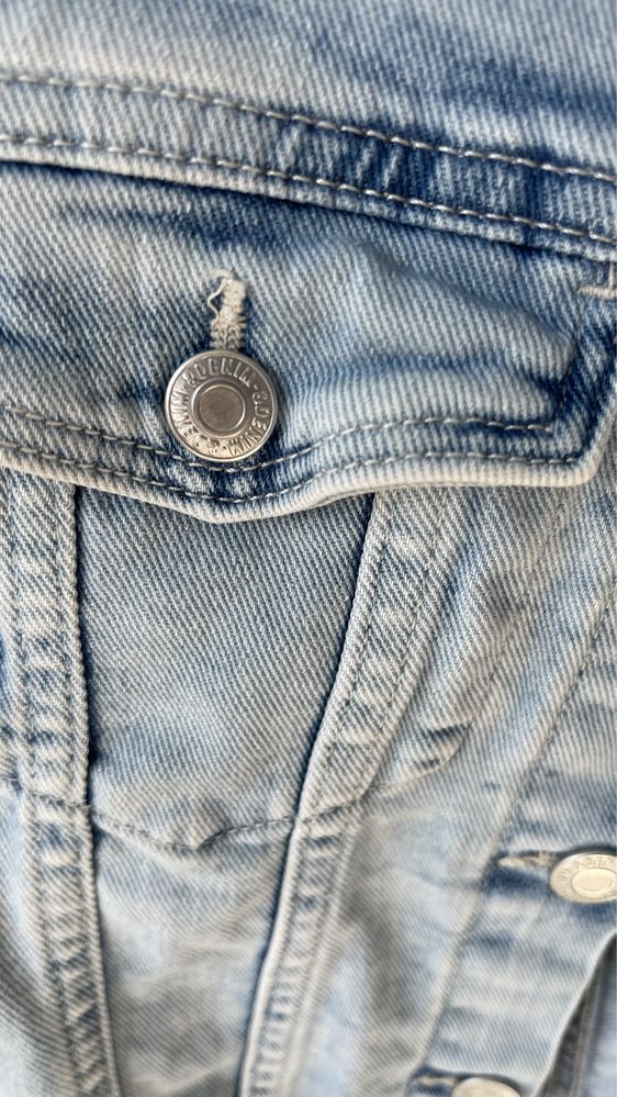Geaca jeans 7 8 ani pantaloni piele H&M