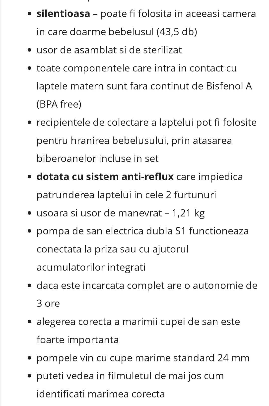 Pompa San electrică + cadou sterilizator de la tommee tippee