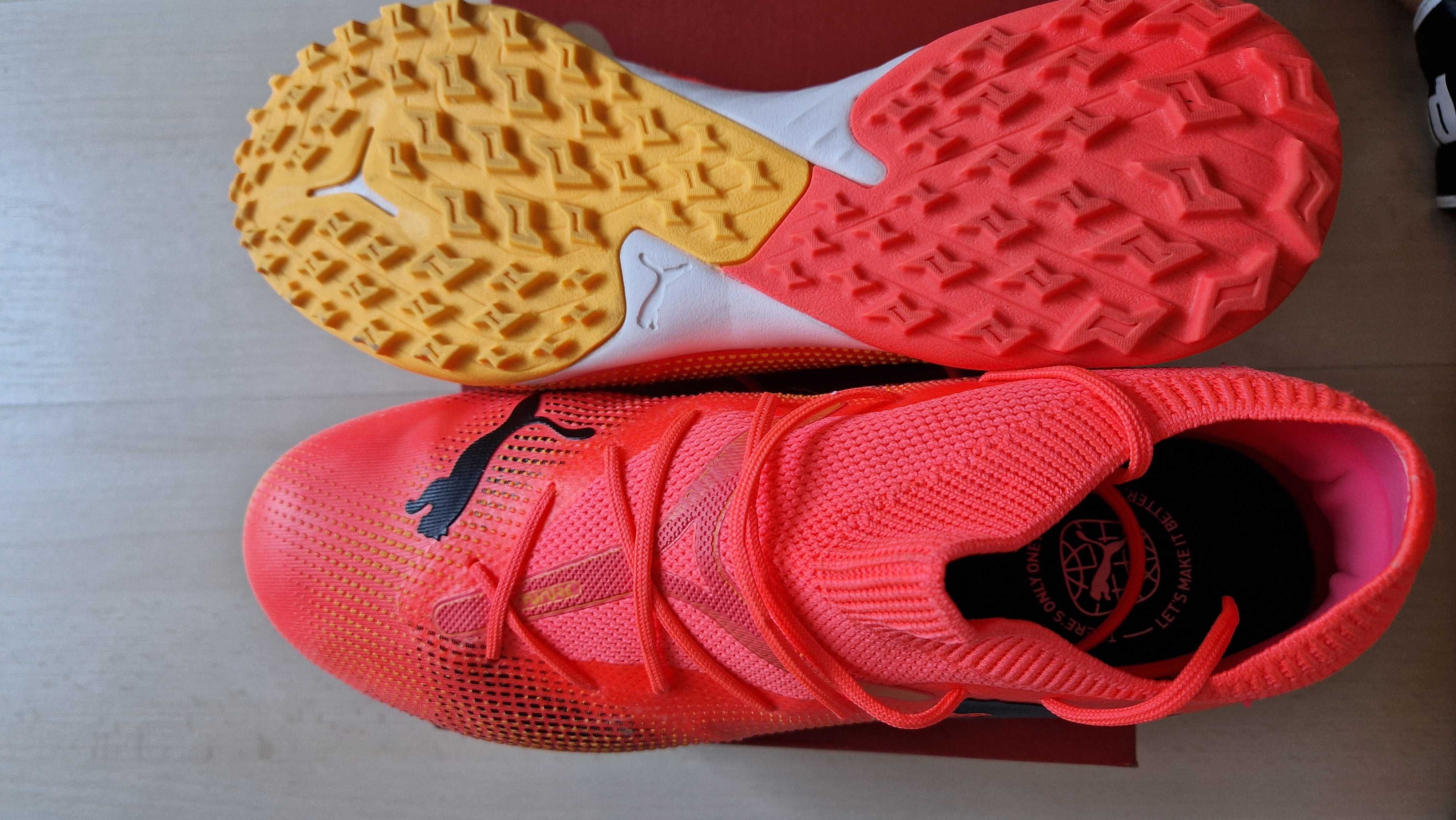 Ghete teren sintetic/natural PUMA FUTURE 7 MATCH TT portocaliu
