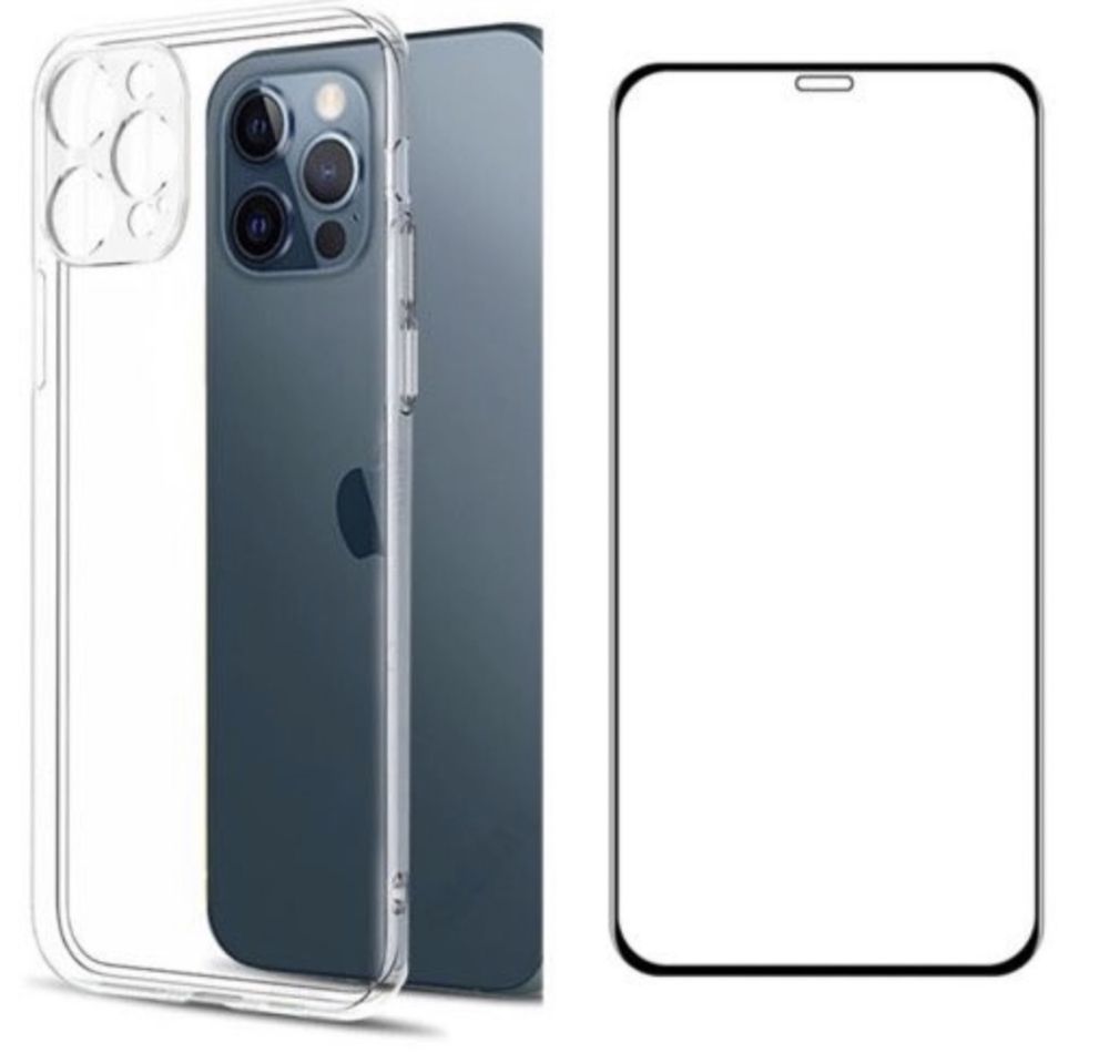 Iphone 11 11 PRO MAX Husa Tpu Camera Protect + Folie Sticla 21D