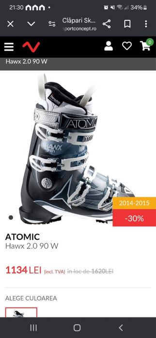 Clapari ATOMIC Hawks 2.0 90 W, marime 37