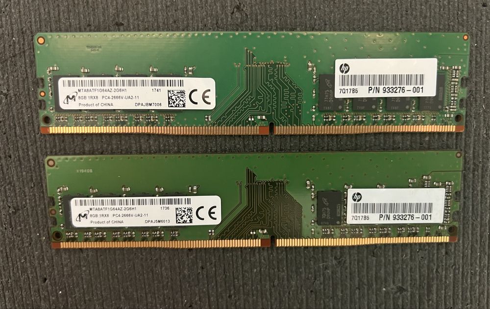 Продавам 2бр RAM 8GB