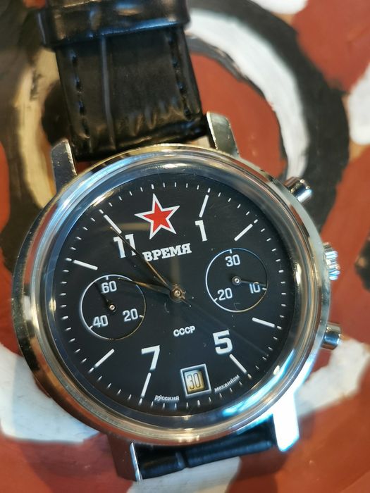 Ceas BPEMR Timp vremya chronograph 3133 Poljot