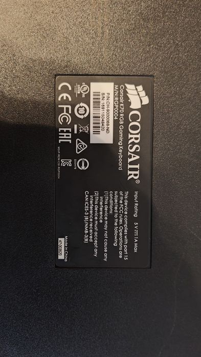 Tastatura Gaming Corsair K70 RGB