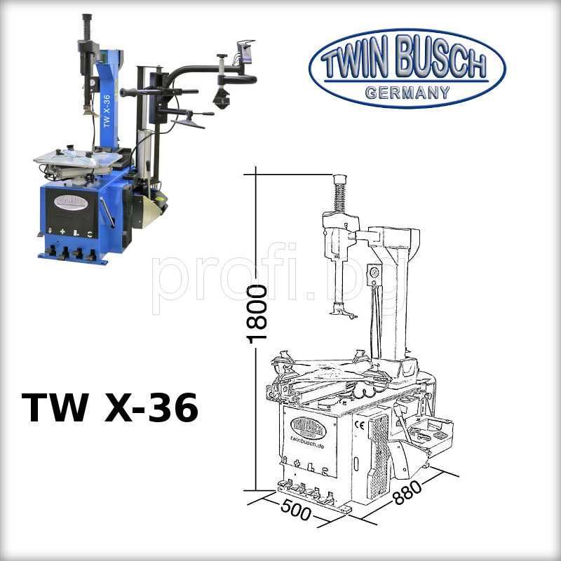 Демонтаж монтаж машина до 26″с приставка RUN FLAT TWIN BUSCH GERMANY