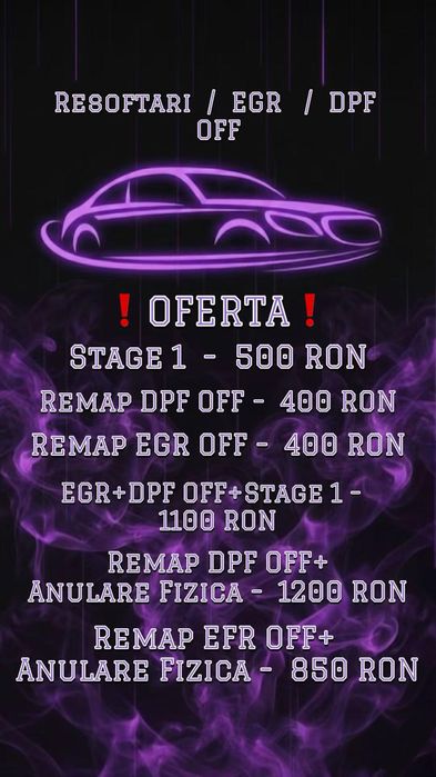 Resoftari, Stage1, DPF OFF, EGR OFF, Hardcut, Deep Idle, Soft